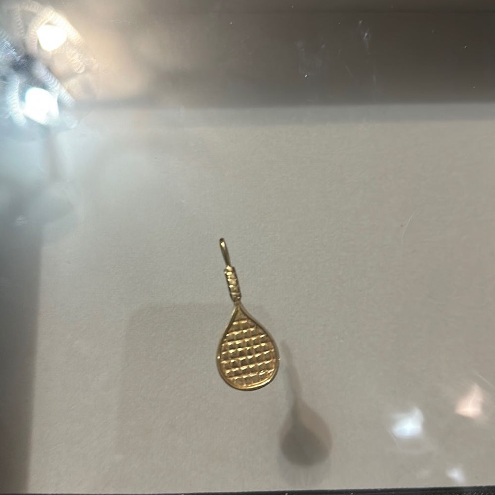 14k racquet charm